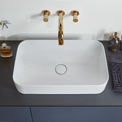 Villeroy&Boch Finion Раковина на тумбу 600*350*115, отверстия для смесителя-отсутствуют, CeramicPlus, цвет-альпийский белый
