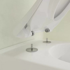 Villeroy&Boch Subway 2.0 Унитаз подвесной 370*560*365, безободковый, в комплекте сиденье SlimSeat, микролифт, цвет альпийский белый