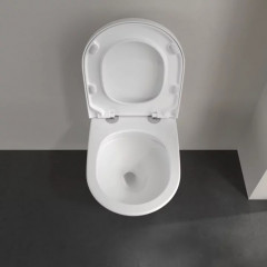 Villeroy&Boch Subway 3.0 Унитаз подвесной, безободковый, смыв Tornado, сиденье в комплекте SoftClosing, цвет альпийский белый
