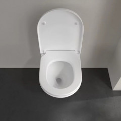 Villeroy&Boch Subway 3.0 Унитаз подвесной, безободковый, смыв Tornado, сиденье в комплекте SoftClosing, цвет альпийский белый