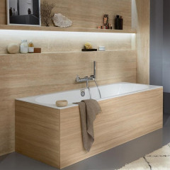 Villeroy&Boch Oberon 2.0, Ванна 1700*750*470, цвет-белый ( со сливом-переливом хром), ножки в комплекте регулируемые 130-180мм