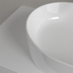 Villeroy&Boch Collaro Раковина, ширина, 560*360*145мм, тип установки-на столешницу, отверстия для смесителя-отсутствуют, цвет цвет альпийский белый