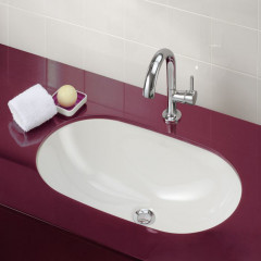 Villeroy&Boch O.novo Раковина врезная под столешницу 600*350*215, с переливом, цвет альпийский белый (спеццена со склада!)