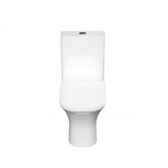 Унитаз напольный, безободковый Aquatek Optima Square 650x340x770, крышка-сиденье дюропласт, легкосъемное с микролифтом