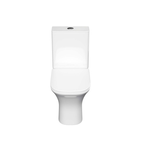 Унитаз напольный, безободковый Aquatek Optima Square 650x340x770, крышка-сиденье дюропласт, легкосъемное с микролифтом