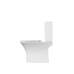 Унитаз напольный, безободковый Aquatek Optima Square 650x340x770, крышка-сиденье дюропласт, легкосъемное с микролифтом