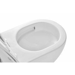 Унитаз подвесной безободковый AQUATEK ЕВРОПА AQ1190T-00 531*360*330 мм, смыв ТОРНАДО, горизонтальный выпуск, тонкое сиденье с механизмом плавного закрывания, крепеж