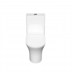 Унитаз напольный, безободковый Aquatek Optima 650x340x770, крышка-сиденье дюропласт, легкосъемное с микролифтом