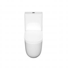 Унитаз напольный, безободковый, система смыва торнадо, Aquatek Optima Plus 620x355x790, крышка-сиденье дюропласт, легкосъемное с микролифтом