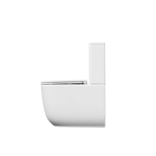 Унитаз напольный, безободковый, система смыва торнадо, Aquatek Optima Plus 620x355x790, крышка-сиденье дюропласт, легкосъемное с микролифтом