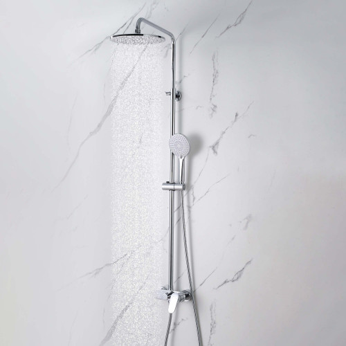 AQ2860CR НИКА душевая система (смеситель для душа) 3 jet 250 мм