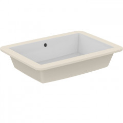 Ideal Standard Strada Раковина 595х440 мм, прямоугольная с переливом, встраиваемая снизу без отв. под смес., с крепежом, цвет: белый глянец