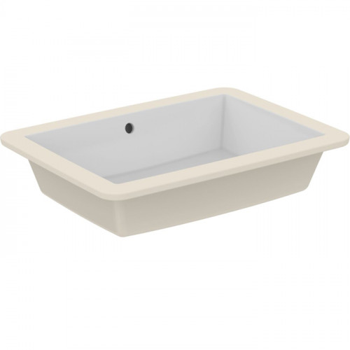 Ideal Standard Strada Раковина 595х440 мм, прямоугольная с переливом, встраиваемая снизу без отв. под смес., с крепежом, цвет: белый глянец