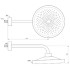 Ideal Standard Solos верхний душ 33см, с LED-подсветкой, с настенным держателем 40см, цвет: хром