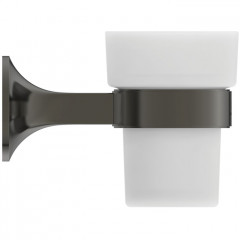 Ideal Standard La Dolce Vita Стакан, подвесной, цвет: PVD Magnetic Grey/матовое стекло