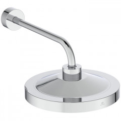 Ideal Standard Solos верхний душ 33см, с LED-подсветкой, с настенным держателем 40см, цвет: хром