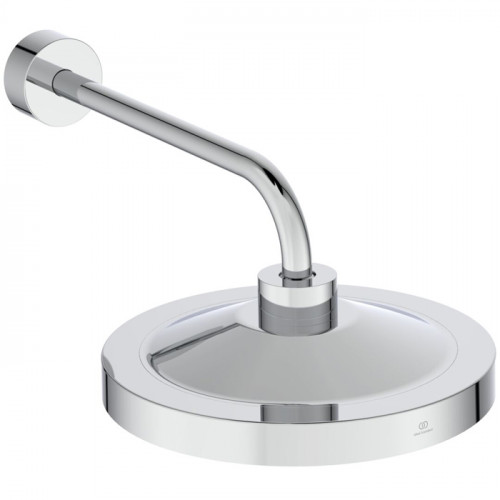 Ideal Standard Solos верхний душ 33см, с LED-подсветкой, с настенным держателем 40см, цвет: хром