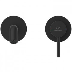 Ideal Standard Ceraline Nuovo Смеситель однорычажный для раковины на 2 отверстия из стены, излив 220 мм, внешняя часть, цвет: черный матовый