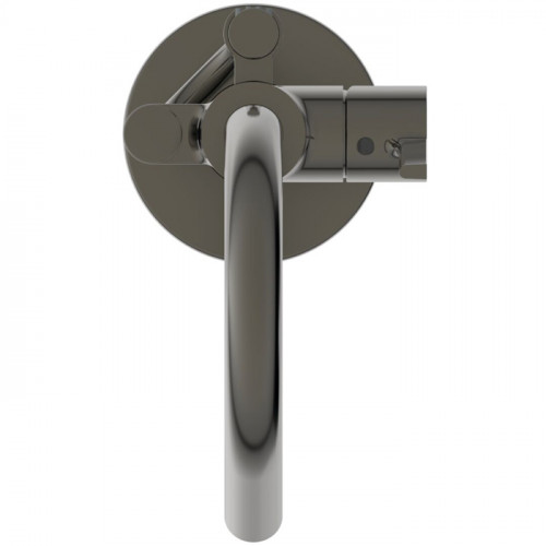 Ideal Standard Joy Смеситель для ванны, напольный, с ручным душем Stick, шланг Idealflex 125см, без A6133NU, цвет: PVD Magnetic Grey
