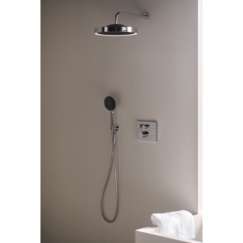 Ideal Standard Solos верхний душ 33см, с LED-подсветкой, с настенным держателем 40см, цвет: хром