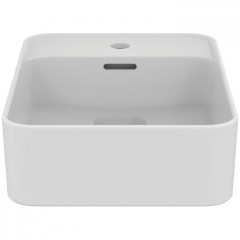 Ideal Standard Strada 2 Guest Раковина 500х350 мм, с переливом (реверсивная-только на столешницу!), с крепежом и керам крышкой, цвет: белый глянец