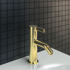 Ideal Standard Joy Смеситель для биде, на 1 отв, с донным клапаном, цвет: PVD Brushed Gold