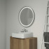 Ideal Standard Conca Круглое зеркало с подсветкой 65 см (Металл.накладка, закругленная задняя рама, функциональная светодиодная подсветка) neutral