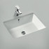 Ideal Standard Strada Раковина 595х440 мм, прямоугольная с переливом, встраиваемая снизу без отв. под смес., с крепежом, цвет: белый глянец