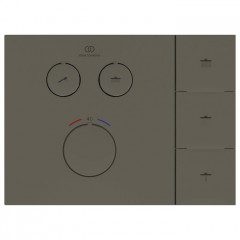 Ideal Standard Ceratherm Navigo Solos Смеситель для душа, встраиваемый, термостатический, без комплектом EASY-BOX A1000NU, цвет: PVD Magnetic Grey