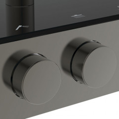 Ideal Standard Solos Душевая стойка с термостатич.смесителем для душа, верхний душ 33см, руч.душ, шланг 175см, без A1070NU, цвет: PVD Magnetic Grey