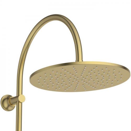 Ideal Standard La Dolce Vita Душевая стойка, смеситель для душа, верхний душ 30см, руч.душ Stick, шланг Idealflex 175см, цвет: PVD Brushed Gold