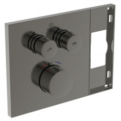 Ideal Standard Ceratherm Navigo Solos Смеситель для душа, встраиваемый, термостатический, без комплектом EASY-BOX A1000NU, цвет: PVD Magnetic Grey