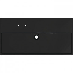 Ideal Standard Solos Раковина подвесная 100х50см, с 2 отв, без перелива, цвет: черный глянцевый