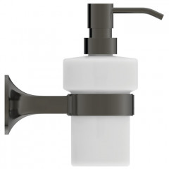 Ideal Standard La Dolce Vita Дозатор для жидкого мыла, подвесной, цвет: PVD Magnetic Grey/матовое стекло