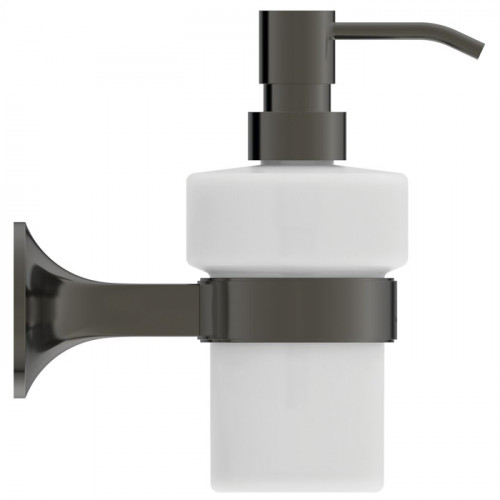 Ideal Standard La Dolce Vita Дозатор для жидкого мыла, подвесной, цвет: PVD Magnetic Grey/матовое стекло
