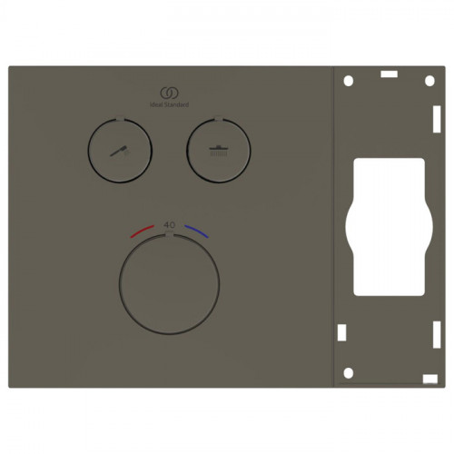 Ideal Standard Ceratherm Navigo Solos Смеситель для душа, встраиваемый, термостатический, без комплектом EASY-BOX A1000NU, цвет: PVD Magnetic Grey