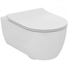 Ideal Standard Blend Curve Унитаз подвесной 545х360 мм безободковый RimLS+ с покрытием Ideal Plus, с крепежом для скрытого монтажа, цвет: белый глянец