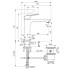 Ideal Standard Ceralife O Смеситель для раковины H120, без донного клапана, цвет: хром