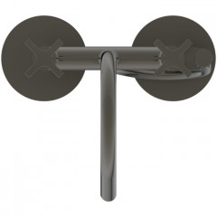 Ideal Standard Joy Neo Смеситель для ванны, напольный, с душевым набором, шлангом IDEALFLEX® 125см, цвет: PVD Magnetic Grey