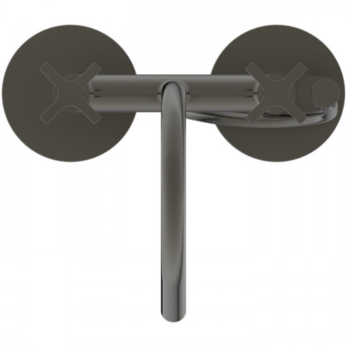 Ideal Standard Joy Neo Смеситель для ванны, напольный, с душевым набором, шлангом IDEALFLEX® 125см, цвет: PVD Magnetic Grey