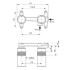 Ideal Standard BUILT-IN Встраиваемая часть однорычажного смесителя для раковины, резьба 1/2''
