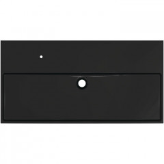 Ideal Standard Solos Раковина подвесная 100х50см, с 1 отв, без перелива, цвет: черный глянцевый