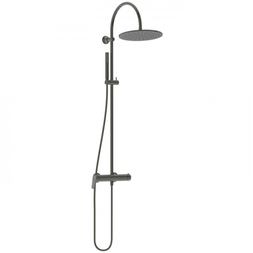 Ideal Standard La Dolce Vita Душевая стойка, смеситель для душа, верхний душ 30см, руч.душ Stick, шланг Idealflex 175см, цвет: PVD Magnetic Grey