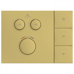 Ideal Standard Ceratherm Navigo Solos Смеситель для душа, встраиваемый, термостатический, без комплектом EASY-BOX A1000NU, цвет: PVD Brushed Gold