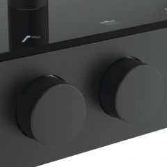 Ideal Standard Solos Душевая стойка, с термостатич.смесителем для душа, верхний душ 33см, руч.душ, шланг 175см, без A1070NU, цвет: Черный матовый