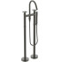 Ideal Standard Joy Neo Смеситель для ванны, напольный, с душевым набором, шлангом IDEALFLEX® 125см, цвет: PVD Magnetic Grey