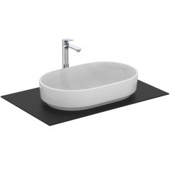 Ideal Standard i.life O Раковина овальная 60х38 см, без отверстия под смеситель, без перелива, цвет: белый глянец