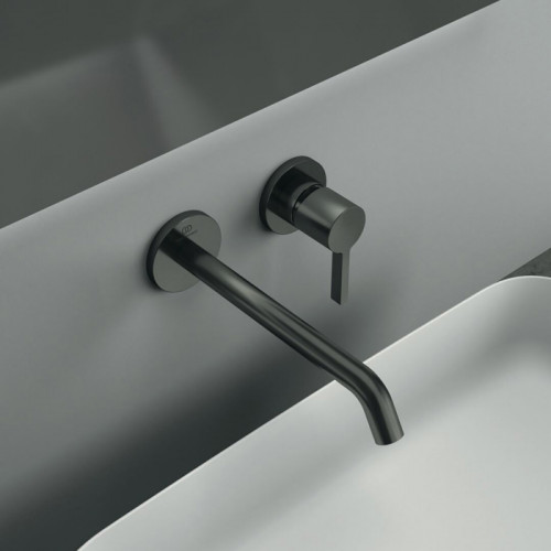 Ideal Standard Joy Смеситель для раковины, встраиваемый, излив: 22.5см, без комплектом №1 A1313NU, цвет: PVD Magnetic Grey