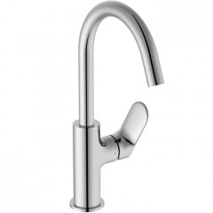 Ideal Standard Ceralife O Смеситель для раковины H215, с поворотным изливом, с донным клапаном, цвет: хром