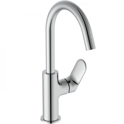 Ideal Standard Ceralife O Смеситель для раковины H215, с поворотным изливом, с донным клапаном, цвет: хром